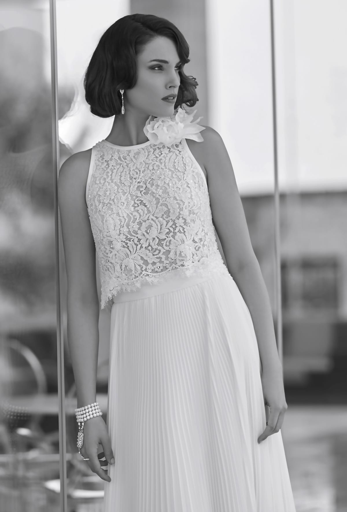 mysecret sposa abito da sposa gonna plissettata soleil