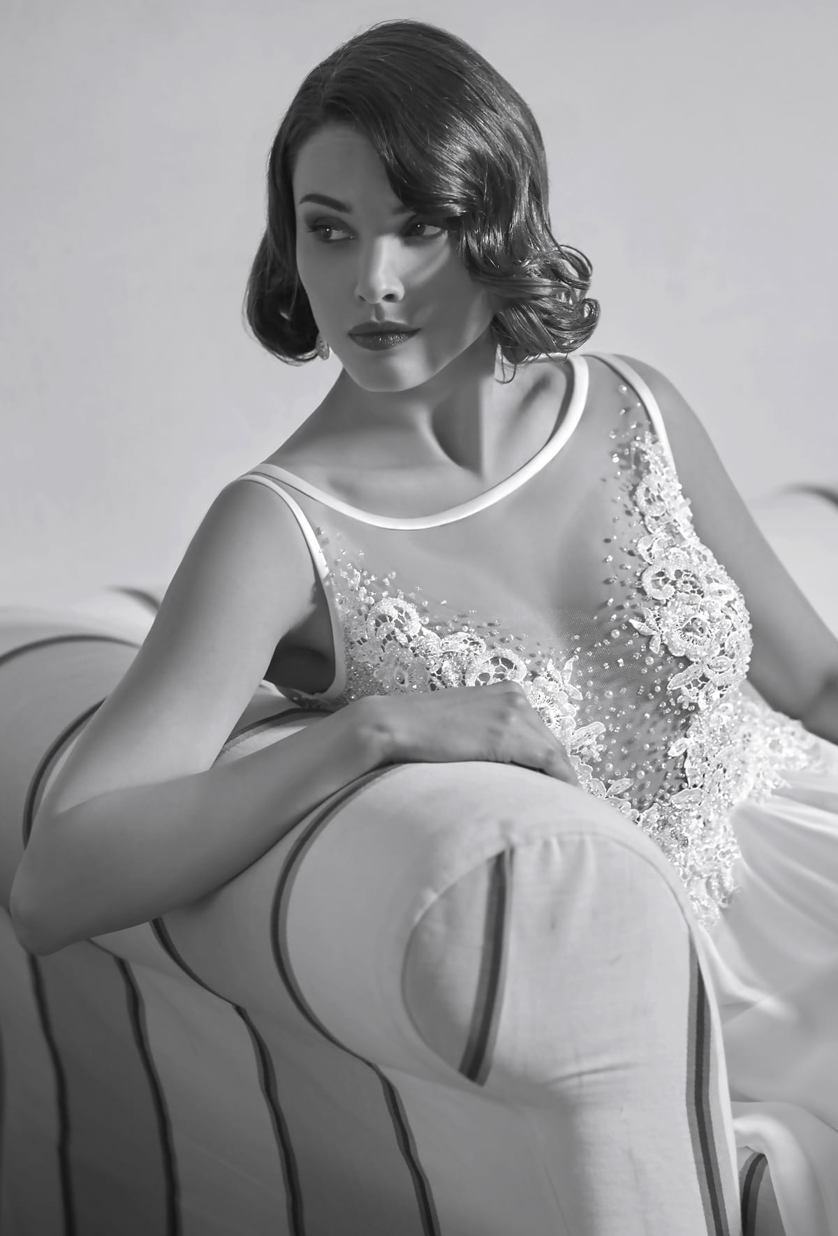 mysecret sposa abito da sposa corpino ricamato con cristalli Swarovski