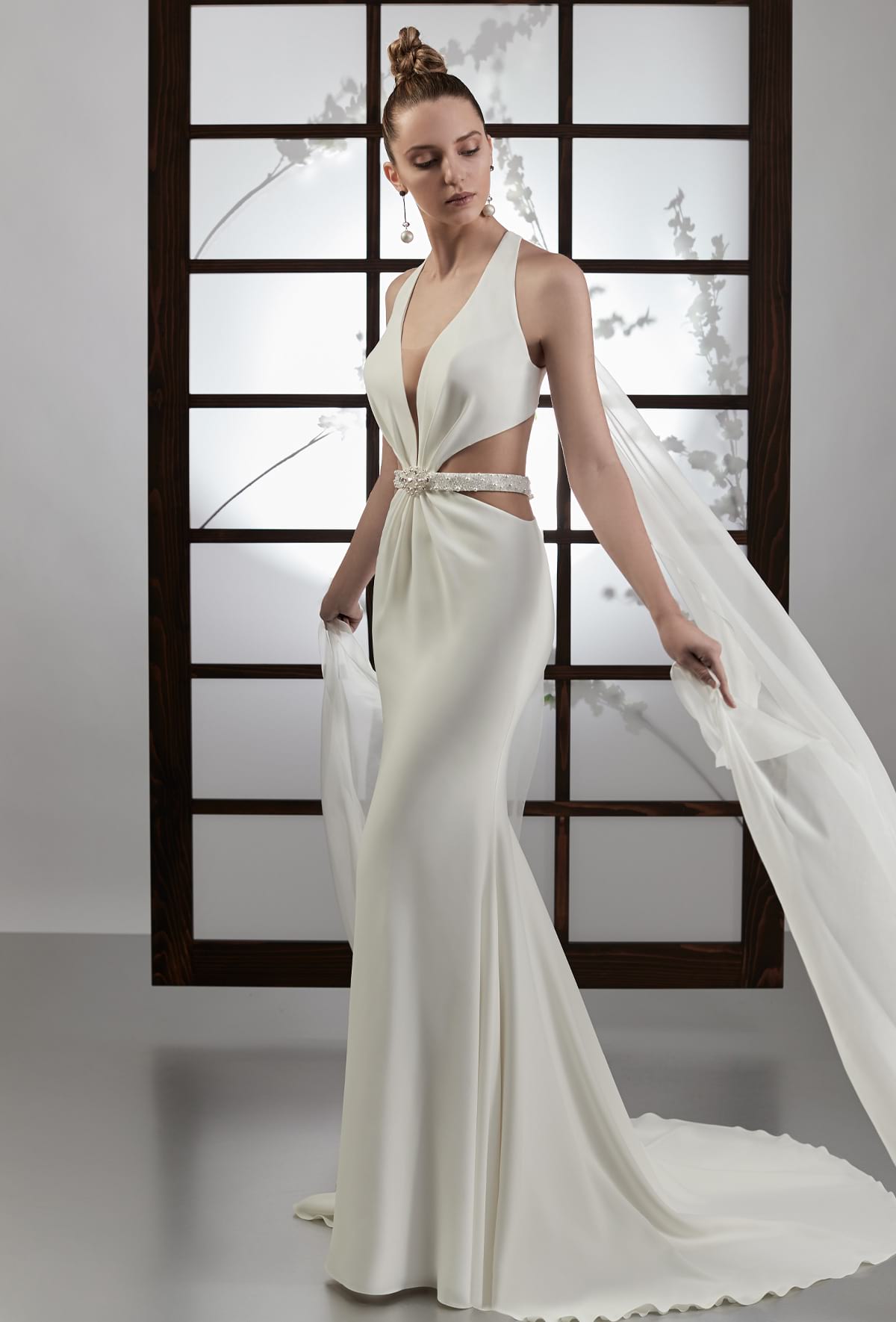 mysecret sposa abito da sposa particolare in crepe bianco