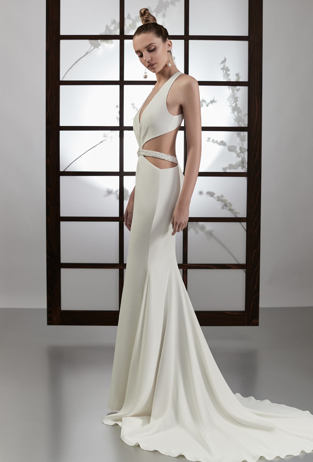 mysecret sposa abito in crepe scivolato