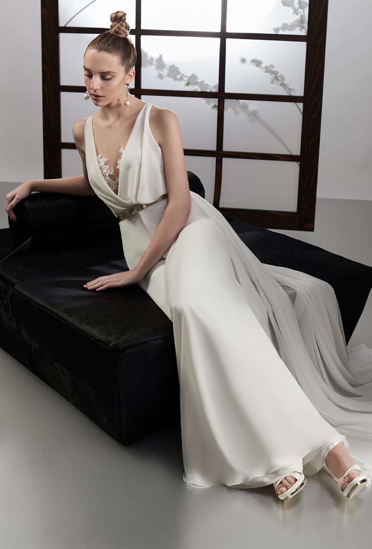 mysecret sposa elegante tuta in georgette