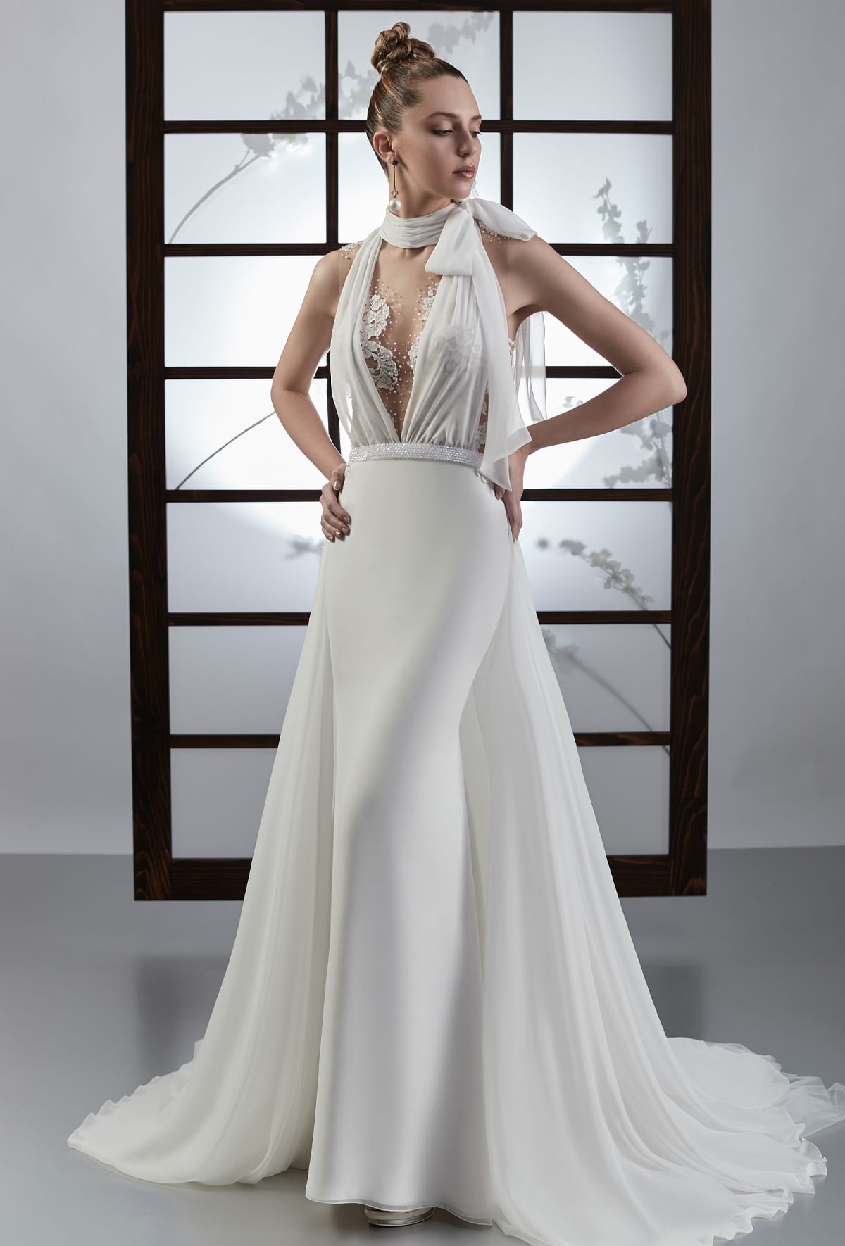 mysecret sposa abito da sposa bianco a sirena particolare