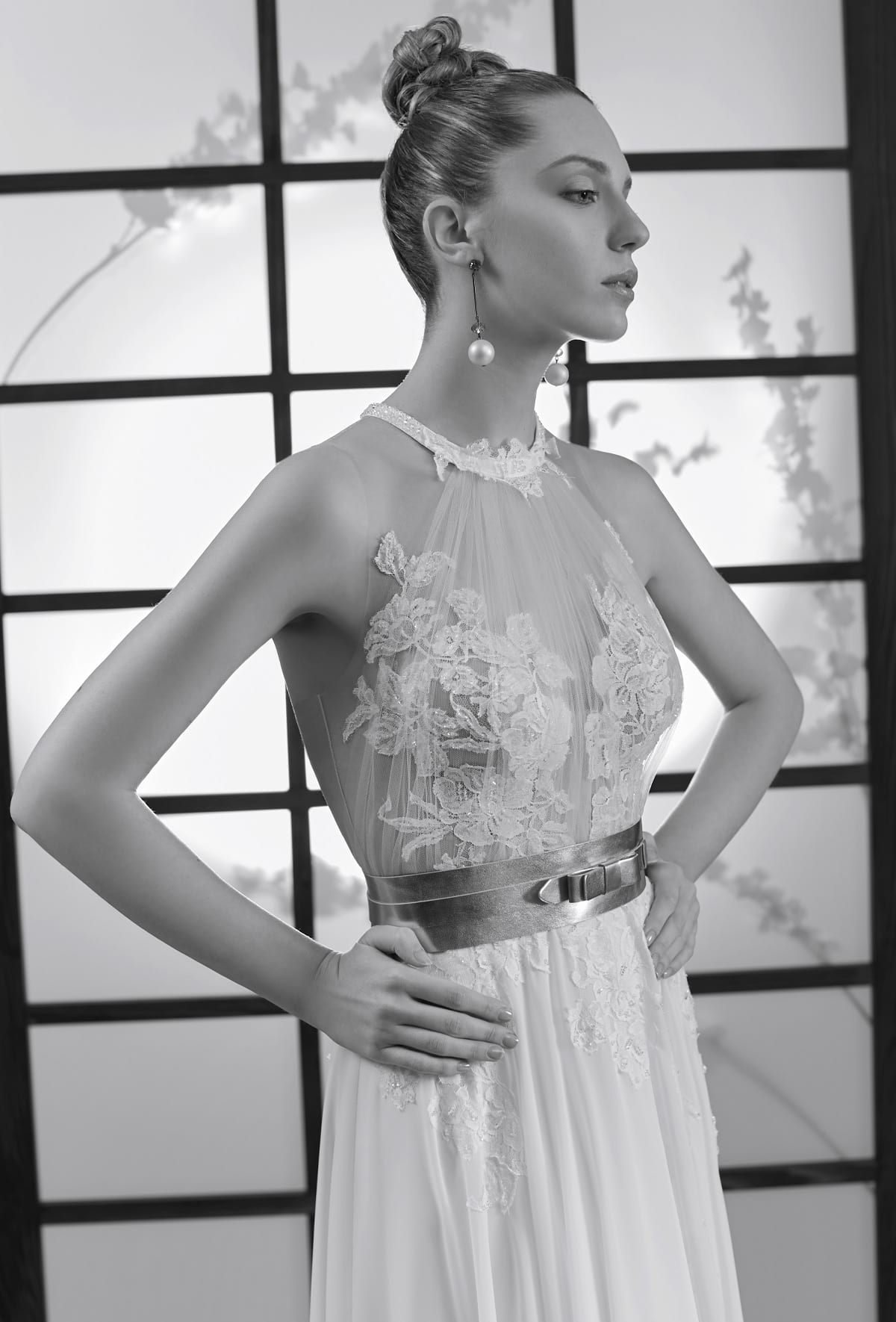 mysecret sposa abito da sposa corpino in tulle nude-look