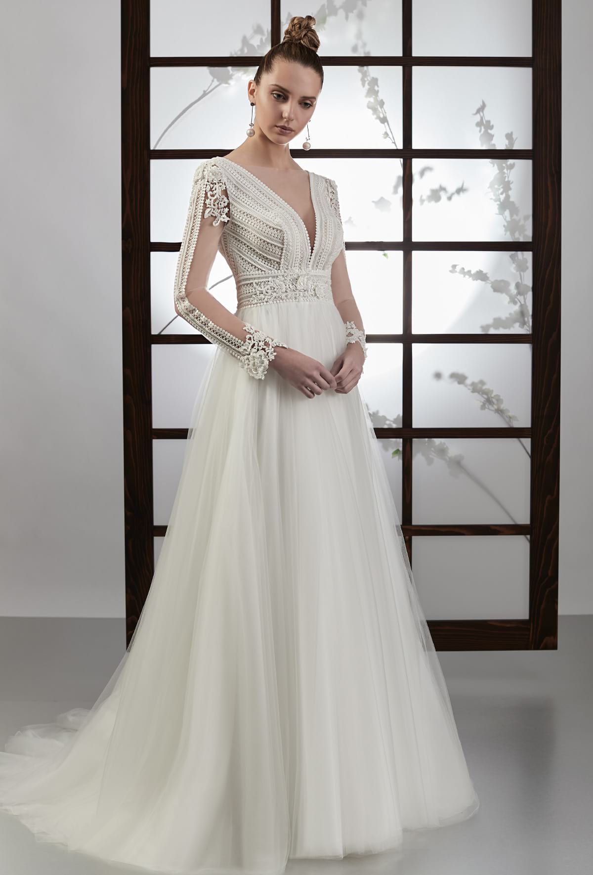 mysecret sposa abito da sposa in tulle illusion con ampia gonna