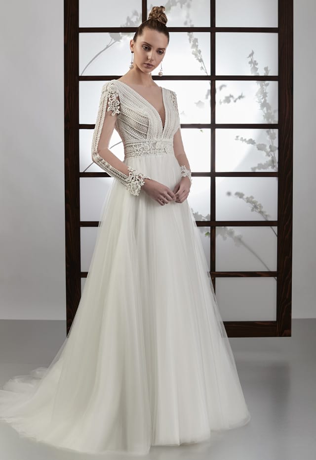 mysecret sposa abito da sposa scivolato in tulle