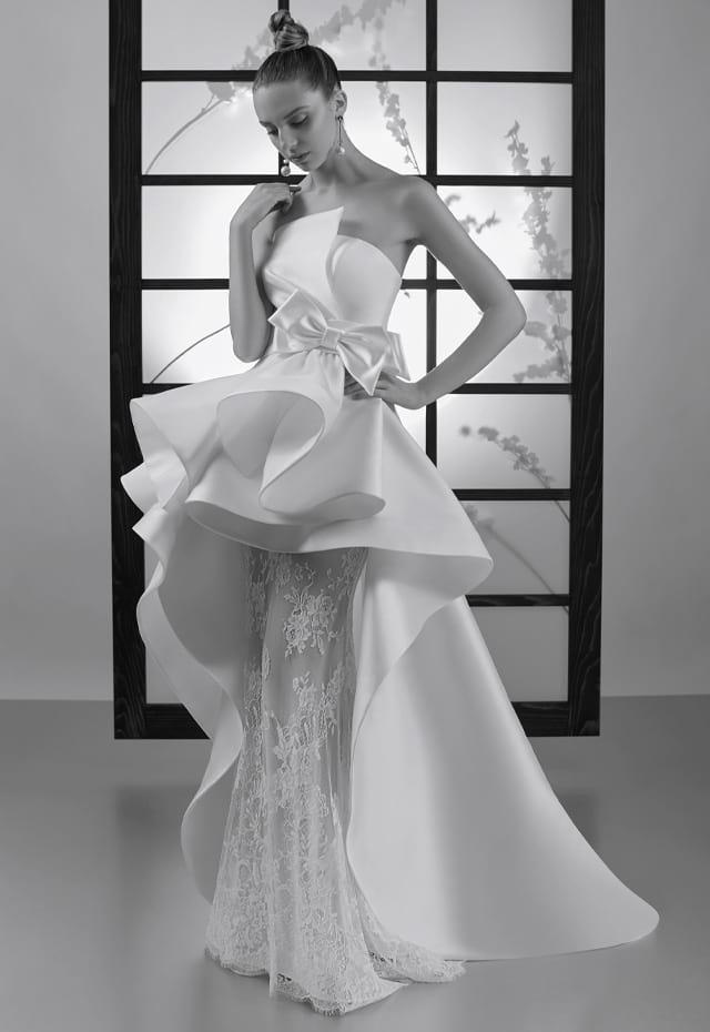 mysecret sposa abito da sposa corto davanti e lungo dietro