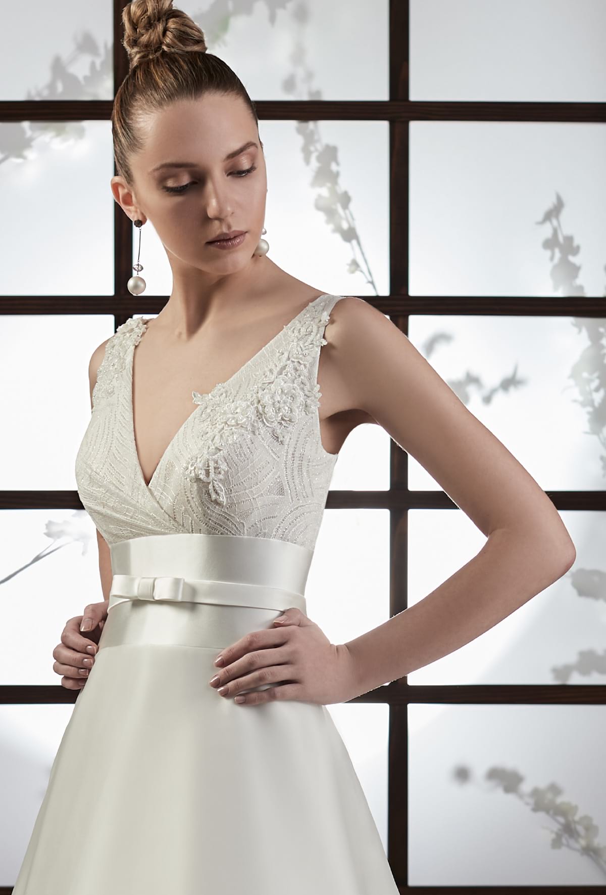 mysecret sposa ampia fascia in vita in duchesse con fiocchetto centrale