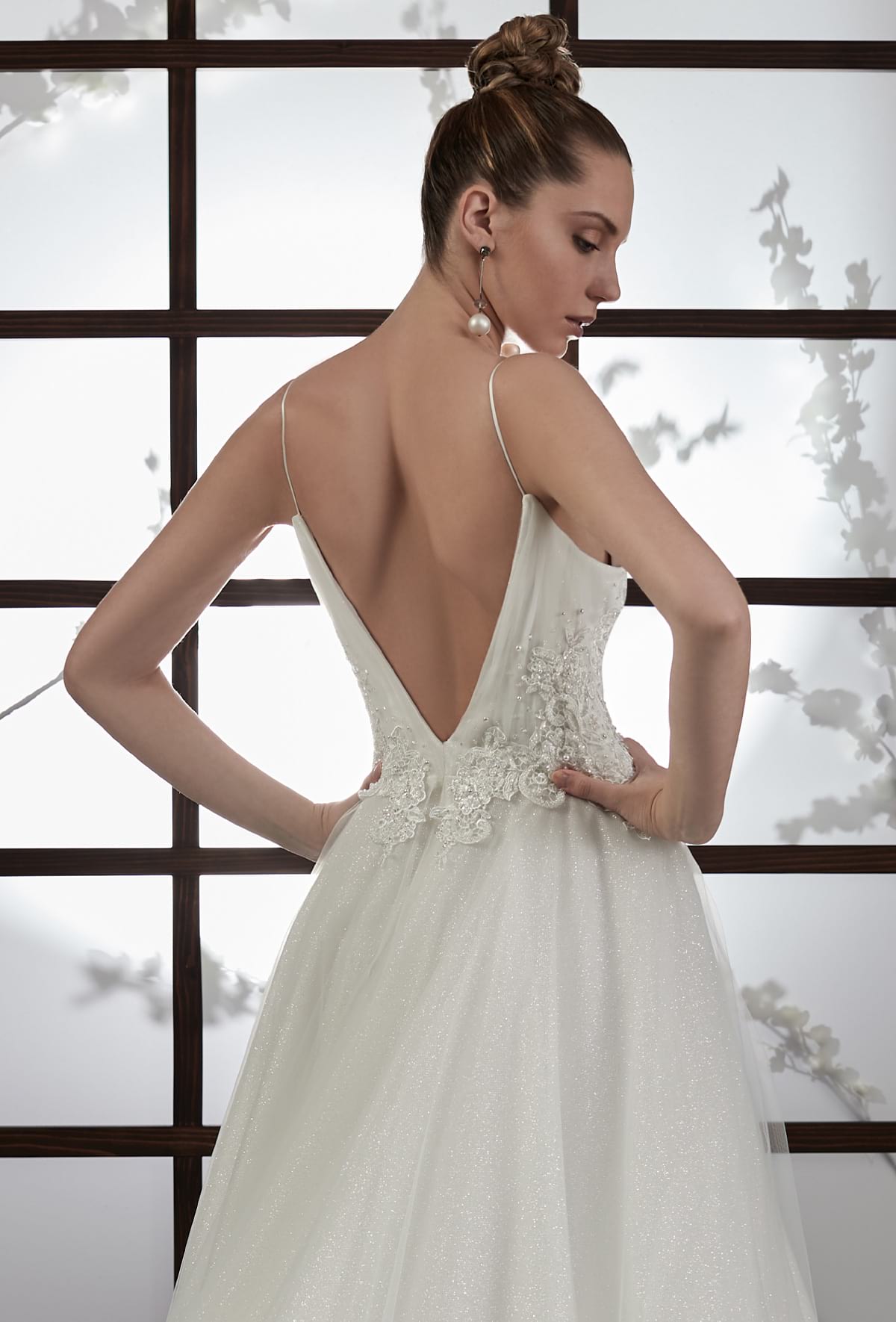 mysecret sposa abito con applicazioni di pizzo macramè ricamato a mano