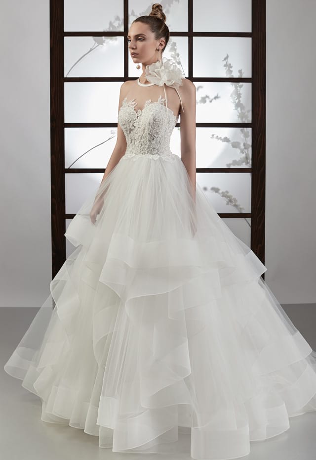 mysecret sposa abito da sposa ampio con gonna in tulle