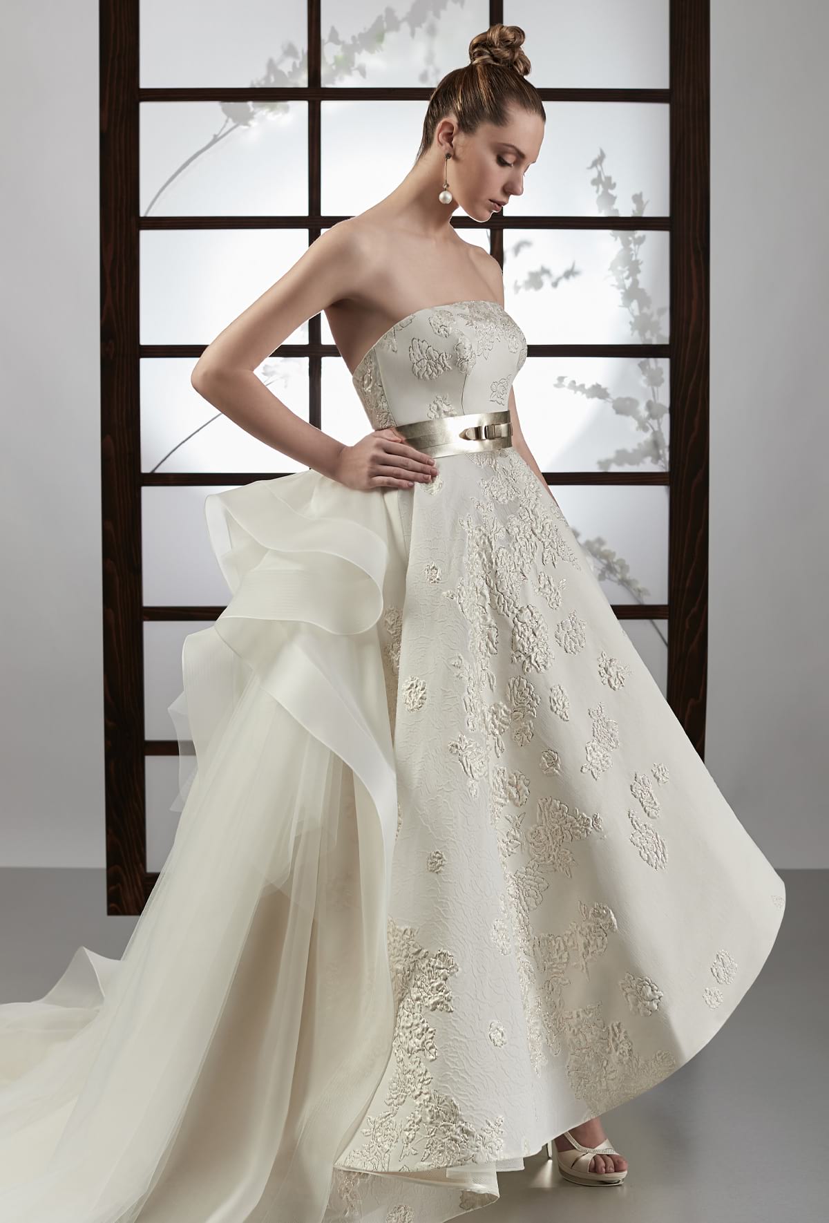 mysecret sposa doppia cintura in ecopelle color platino