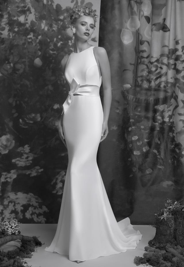 mysecret sposa abito da sposa con scollo all'americana