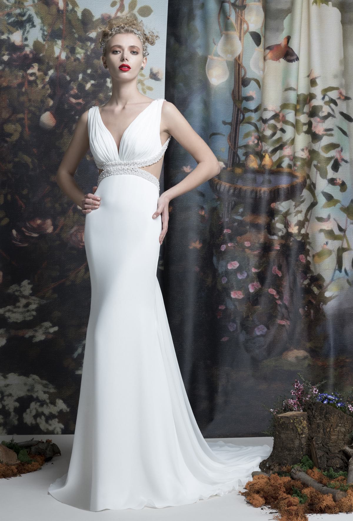 mysecret sposa abito da sposa bianco in georgette