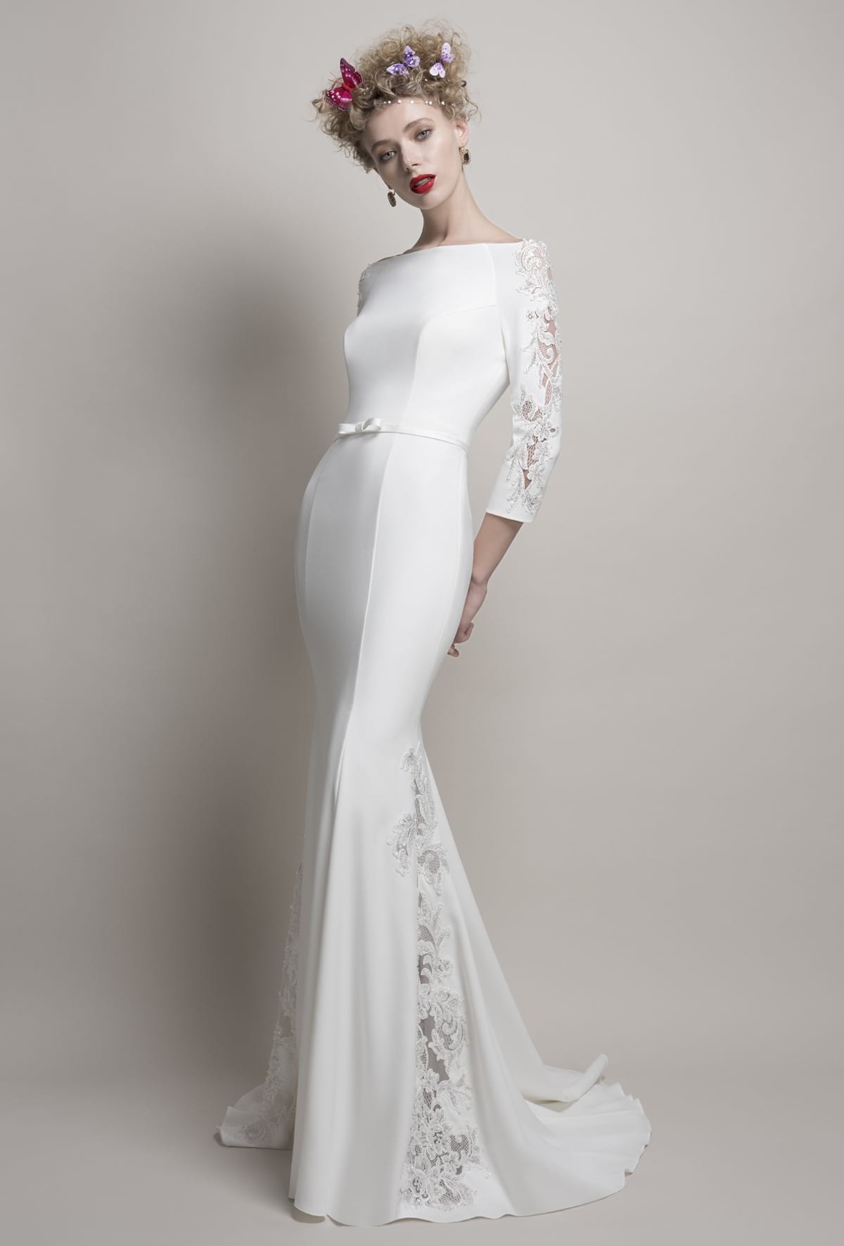 mysecret sposa abito da sposa bianco in crepe