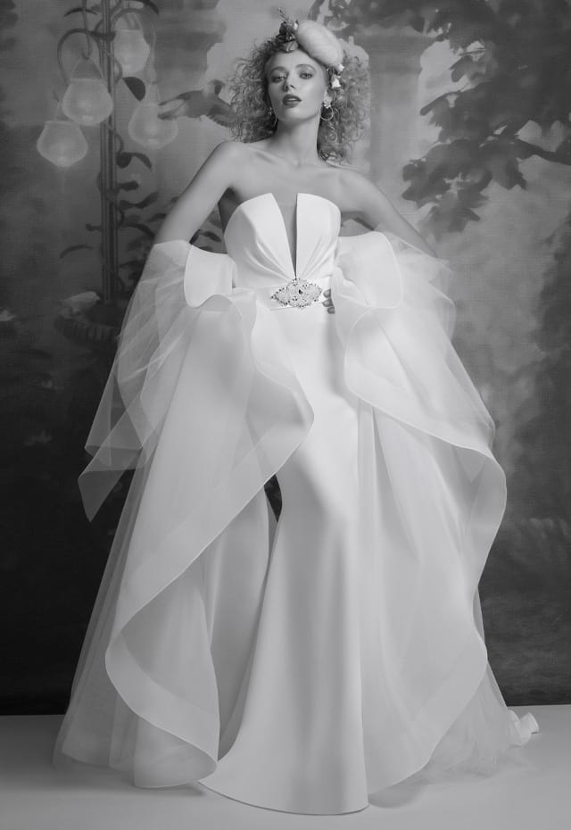 mysecret sposa abito da sposa timeless a sirena in crepe elasticizzato