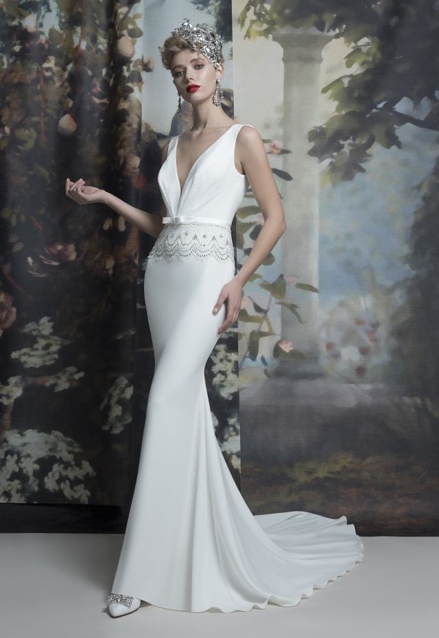 mysecret sposa abito da sposa a sirena nude-look