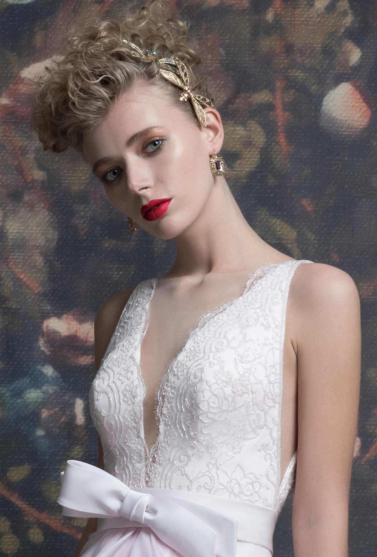 mysecret sposa corpino con scollo a V davanti e dietro