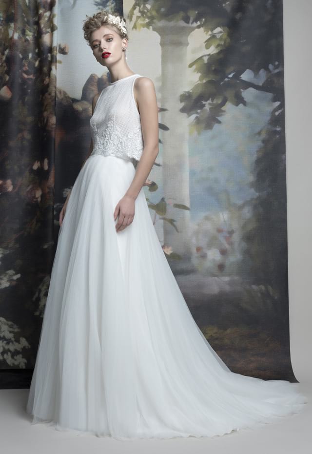 mysecret sposa abito da sposa gonna plissettata