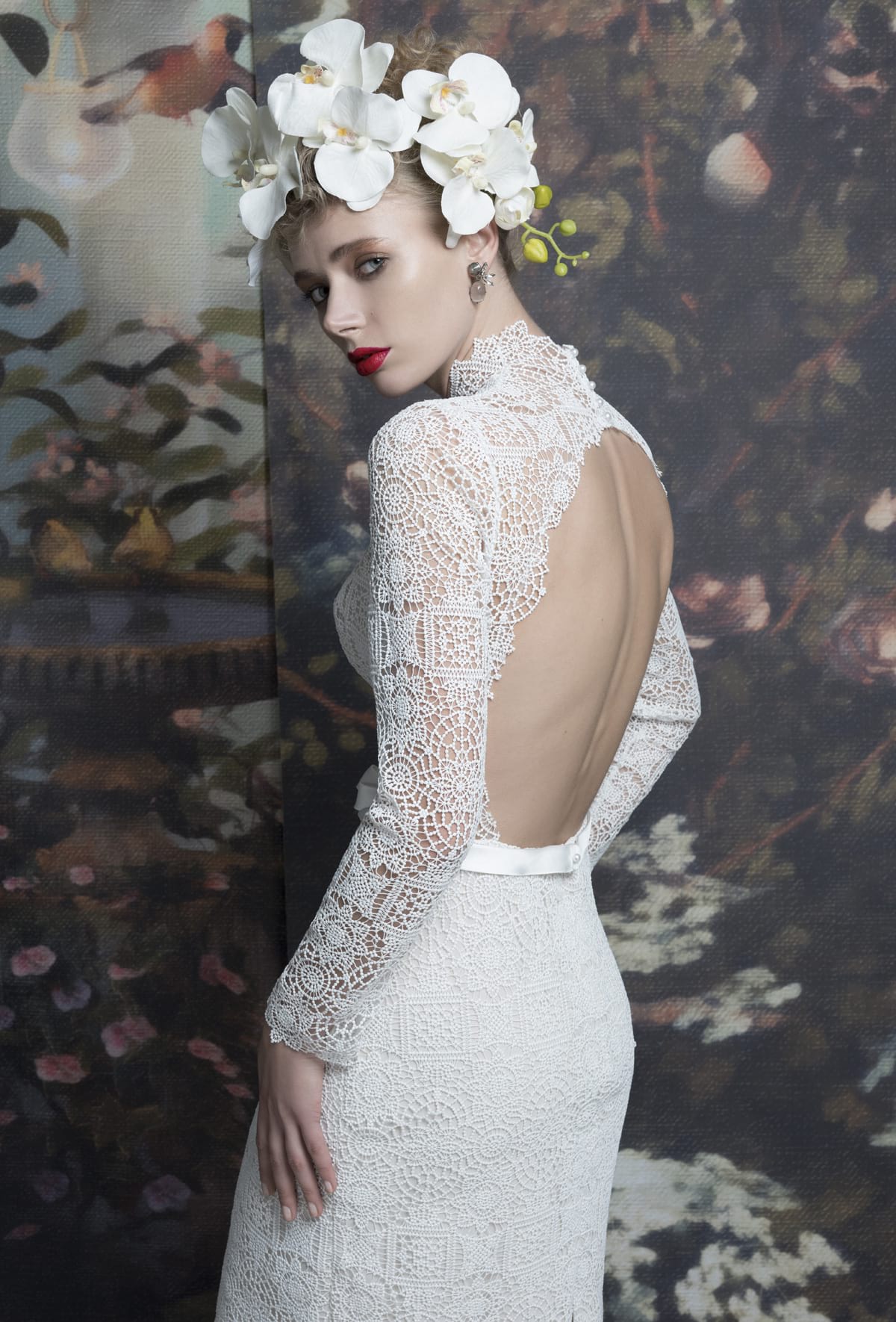 mysecret sposa abito in pizzo macramè nudo sulla schiena