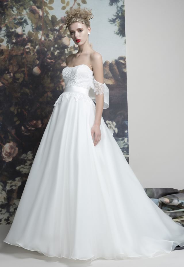 mysecret sposa abito da sposa ampio con gonna in organza