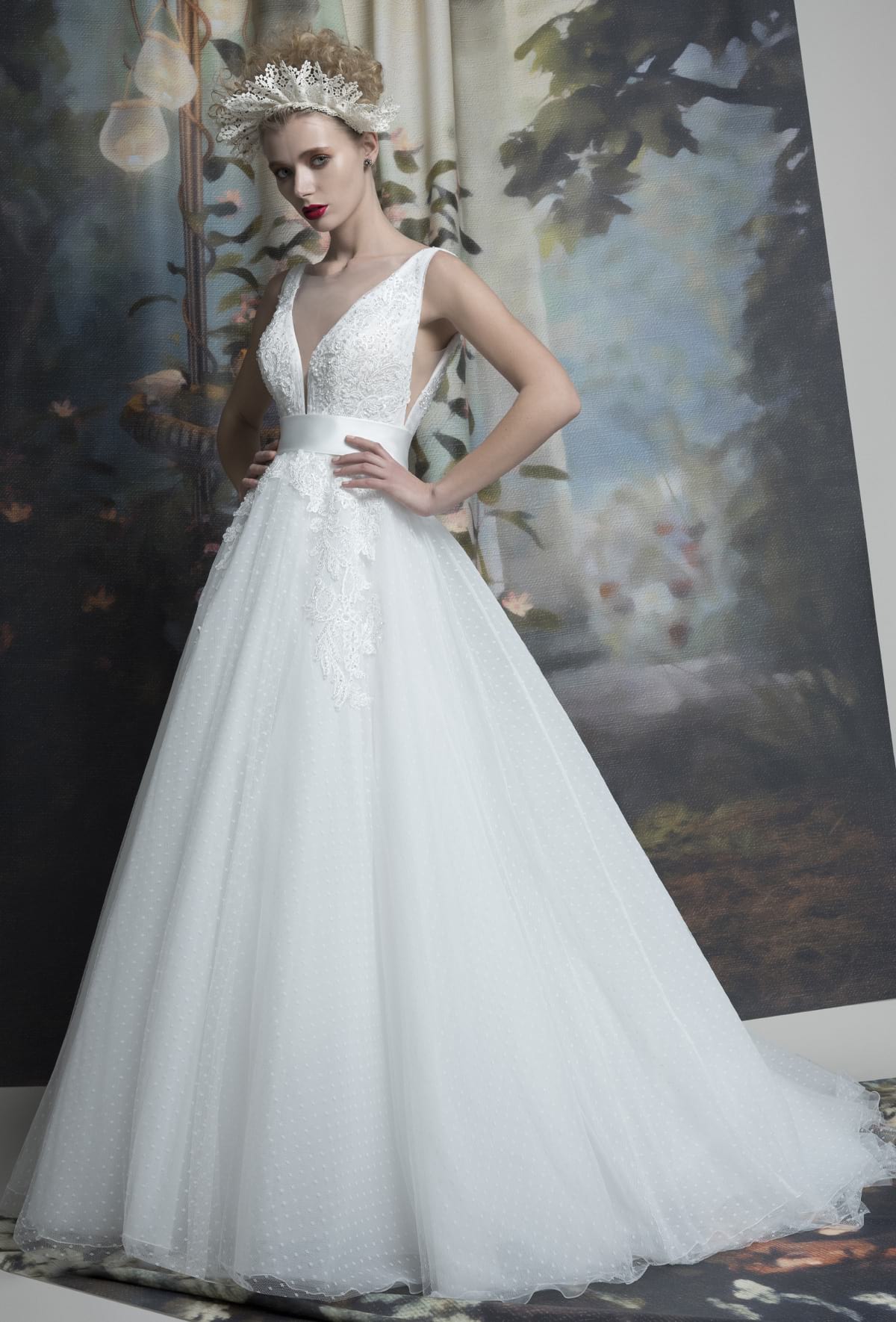 mysecret sposa abito da sposa ampio con gonna il tulle bianco