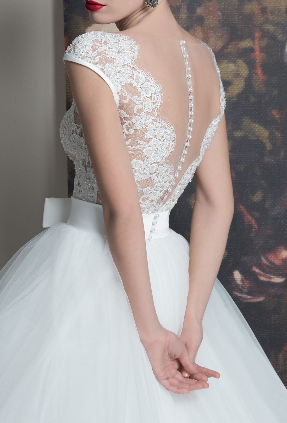 mysecret sposa body in pizzo francese ricamato a mano con cristalli Swarovski