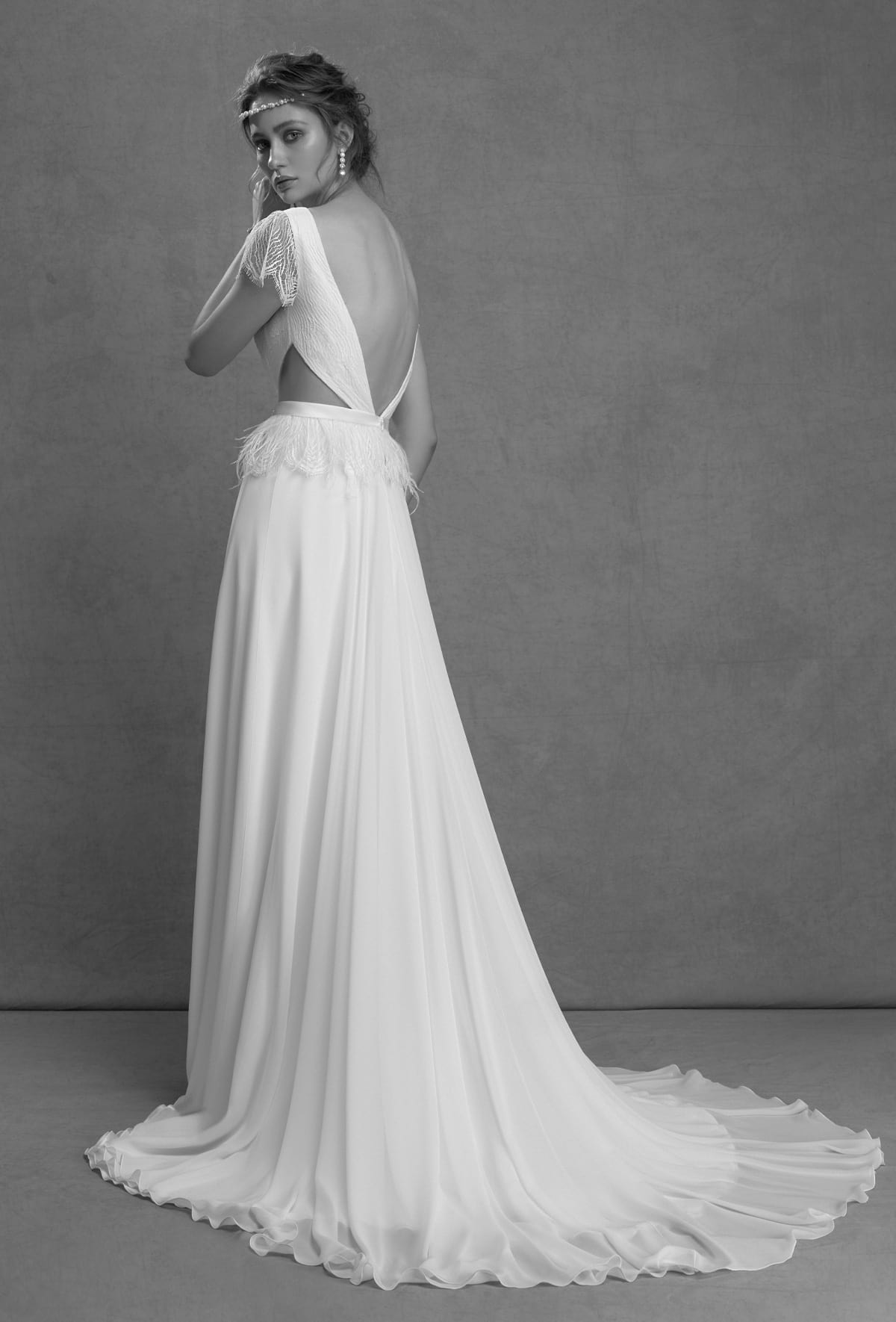 mysecret sposa corpino abito da sposa in pizzo chantilly con l'inserimento di pizzo francese ricamato