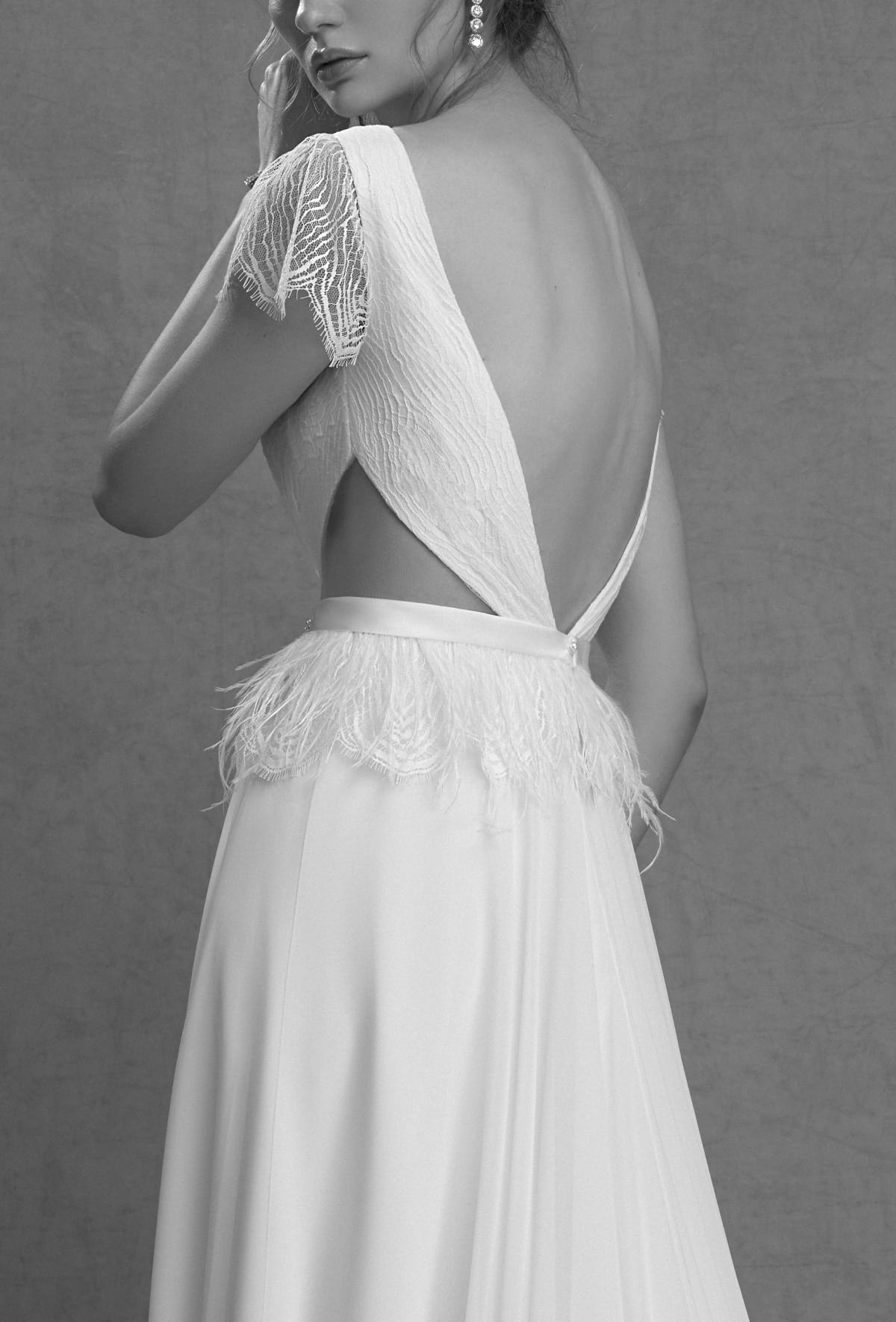 mysecret sposa abito da sposa con gonna a ruota e profondo spacco laterale