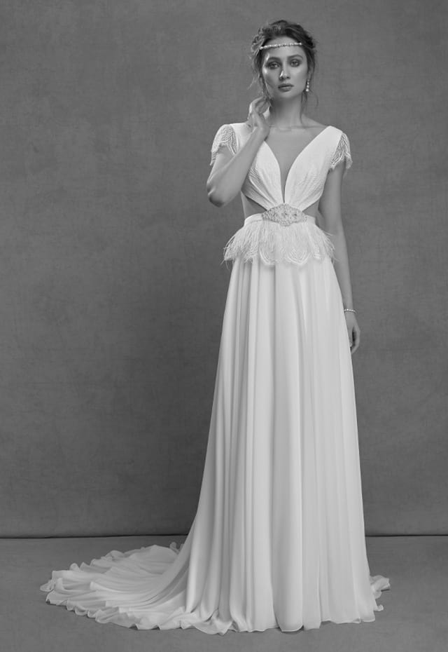 mysecret sposa abito da sposa scivolato in georgette