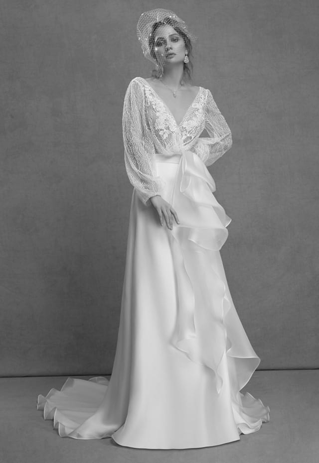 mysecret sposa abito da sposa vintage con gonna svasata