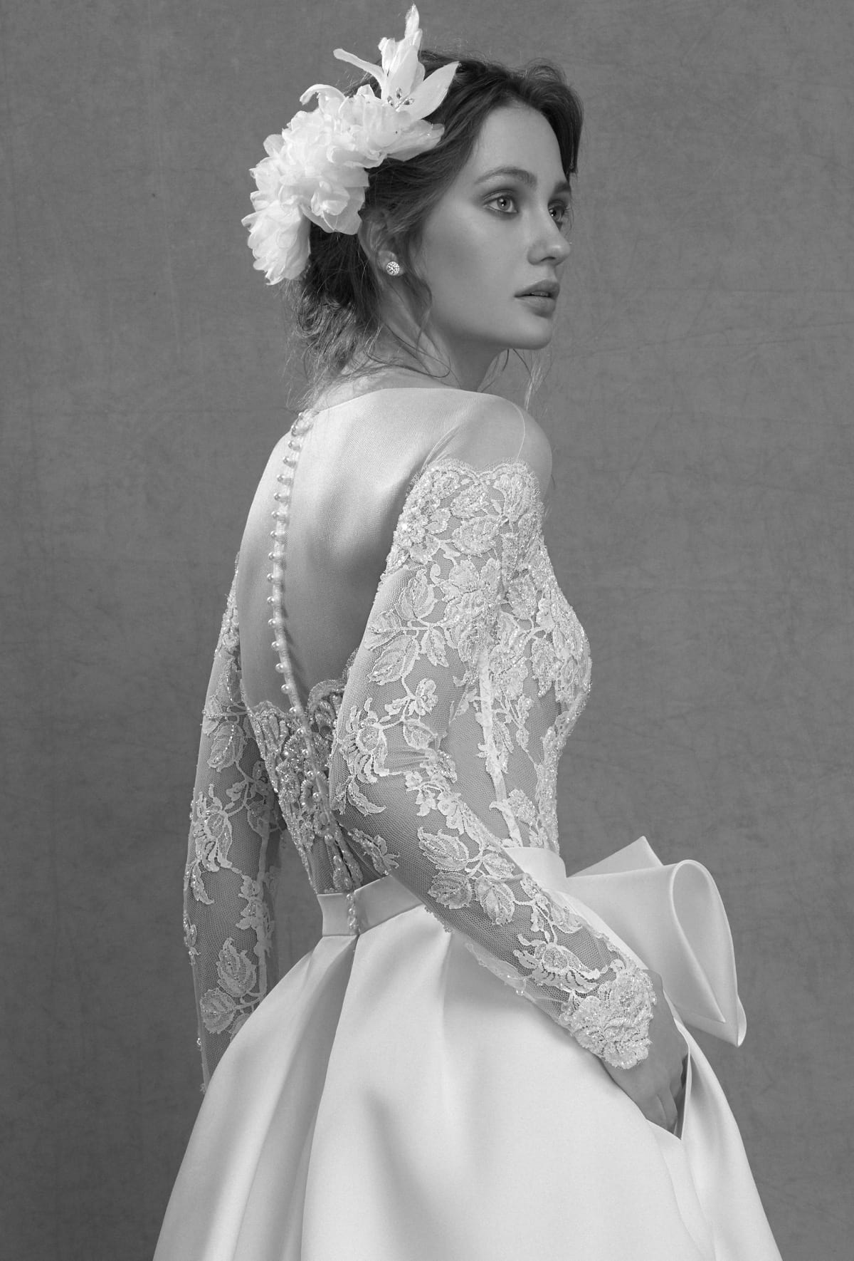 mysecret sposa abito da sposa luminoso con pizzo francese ricamato a mano con cristalli