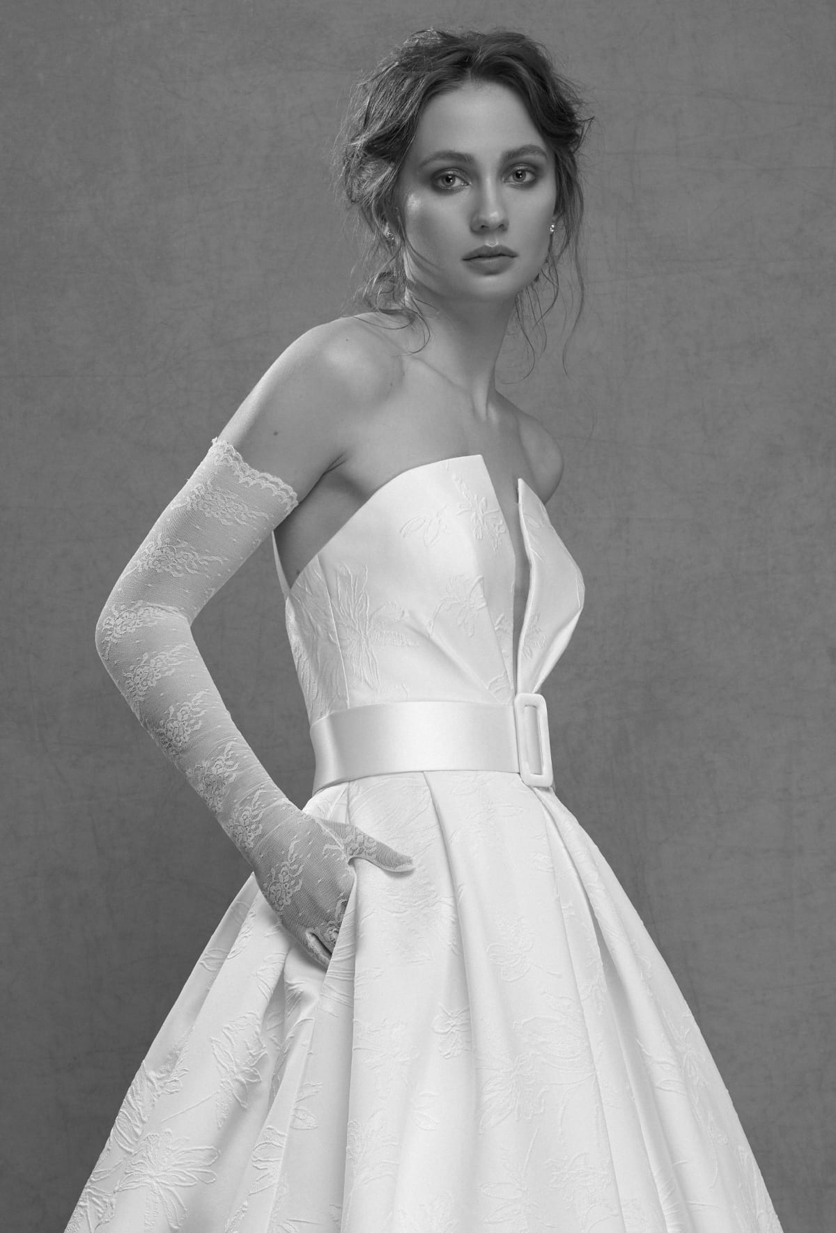 mysecret sposa gonna abito da sposa con tasche laterali e ampi piegoni in vita