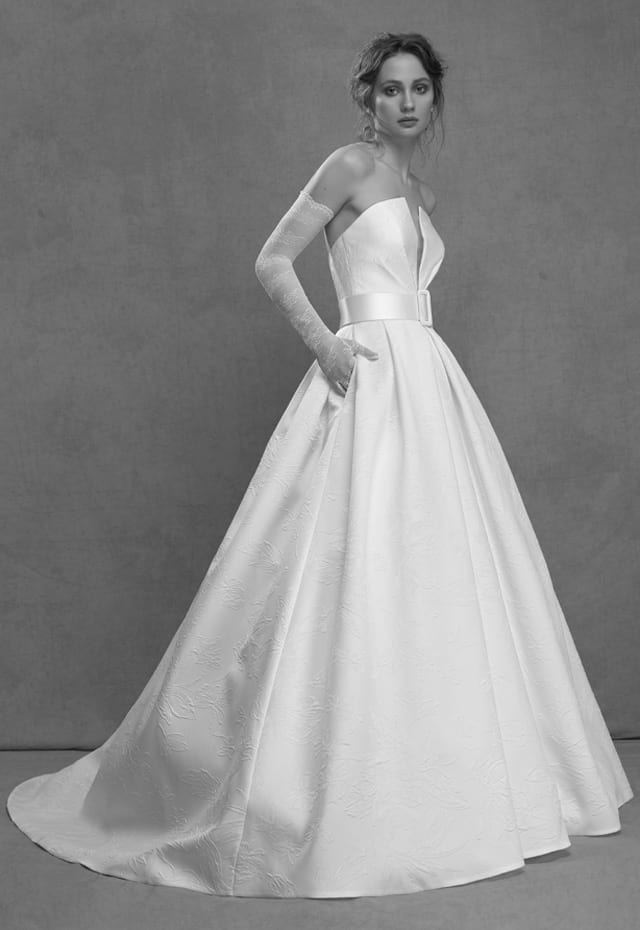 mysecret sposa abito da sposa moderno realizzato in jacquard