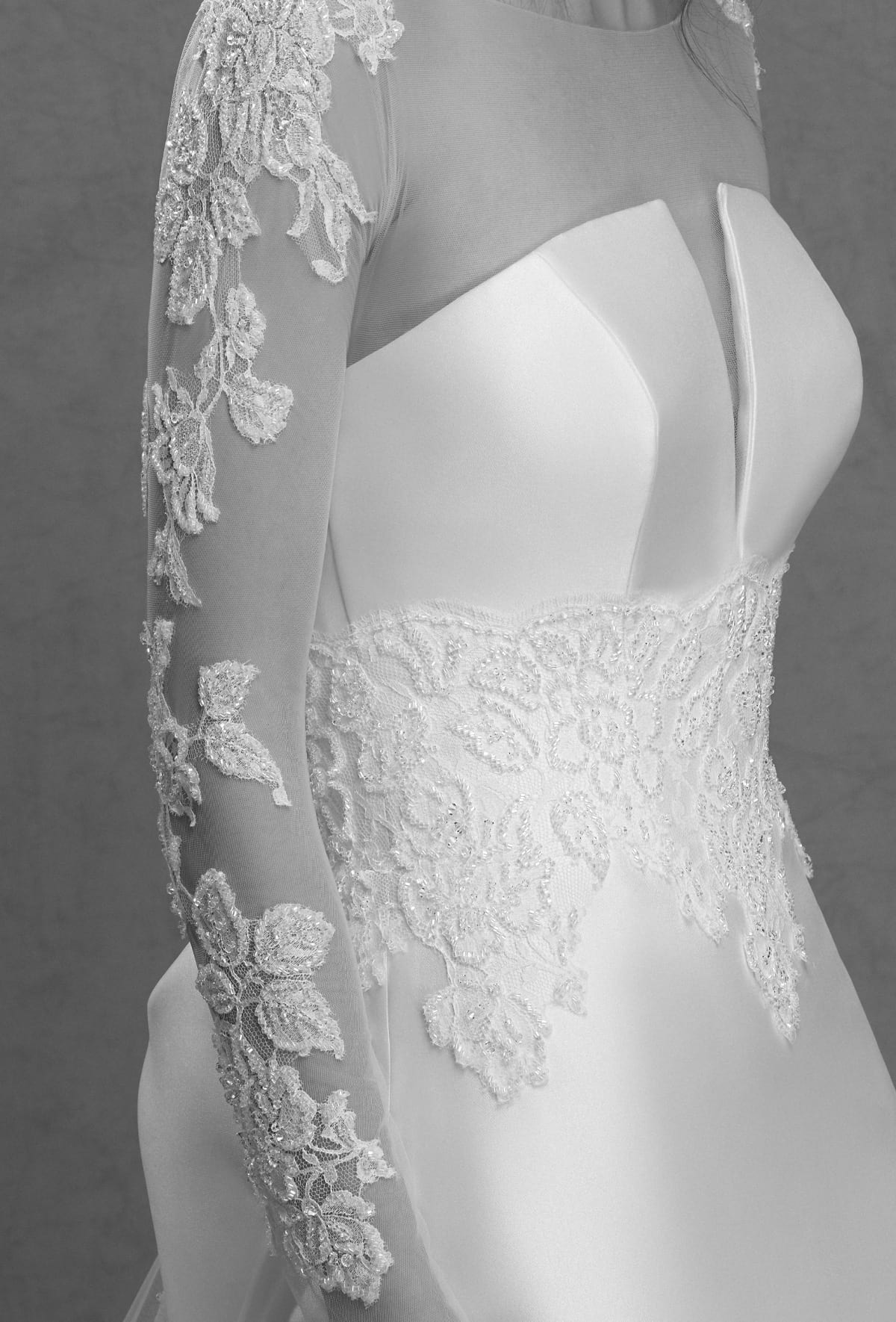 mysecret sposa maglia con maniche lunghe