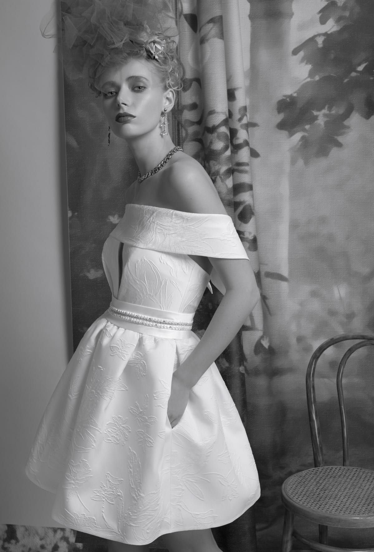 mysecret sposa fascia omerale in tessuto jacquard