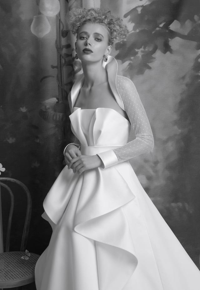 mysecret sposa bolero in point d'esprit per abito da sposa