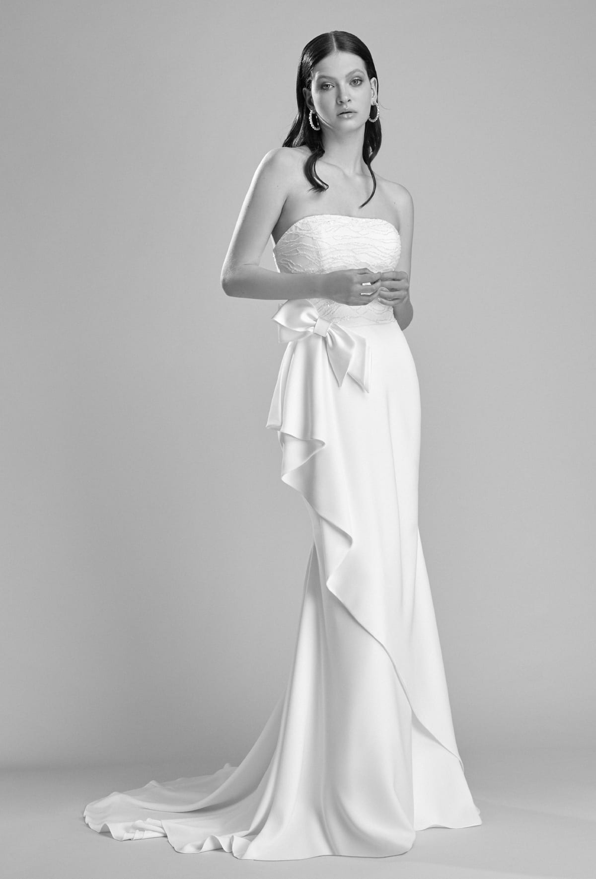 mysecret sposa abito da sposa a sirena in crêpe elasticizzato