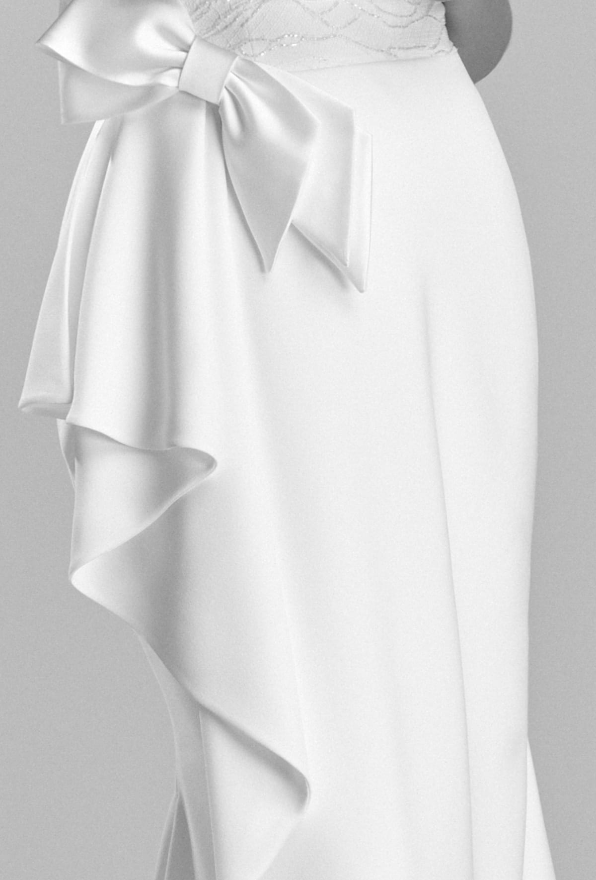 mysecret sposa abito da sposa a sirena la gonna presenta un morbido volant sovrapposto