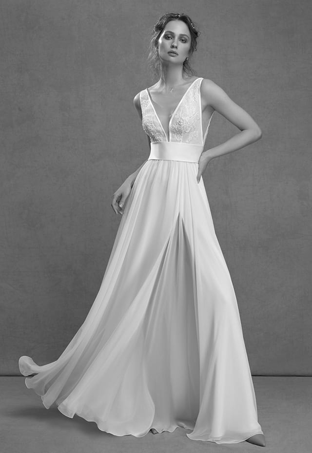 mysecret sposa abito da sposa scivolato in georgette 1