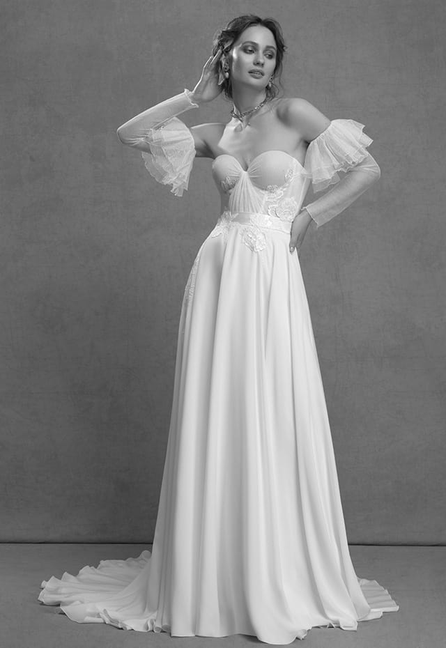 mysecret sposa abito da sposa scivolato in georgette