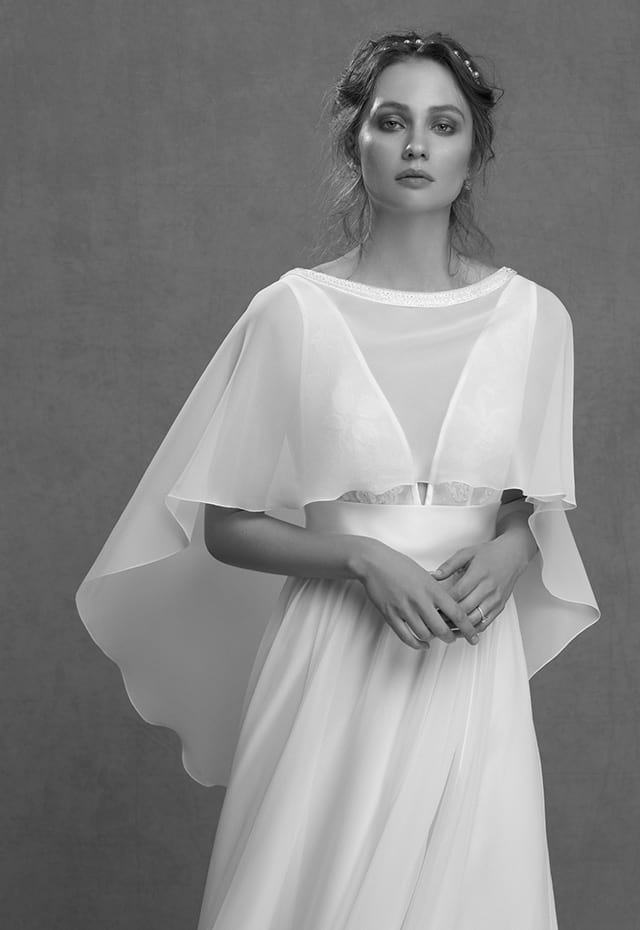 mysecret sposa mantellina in georgette