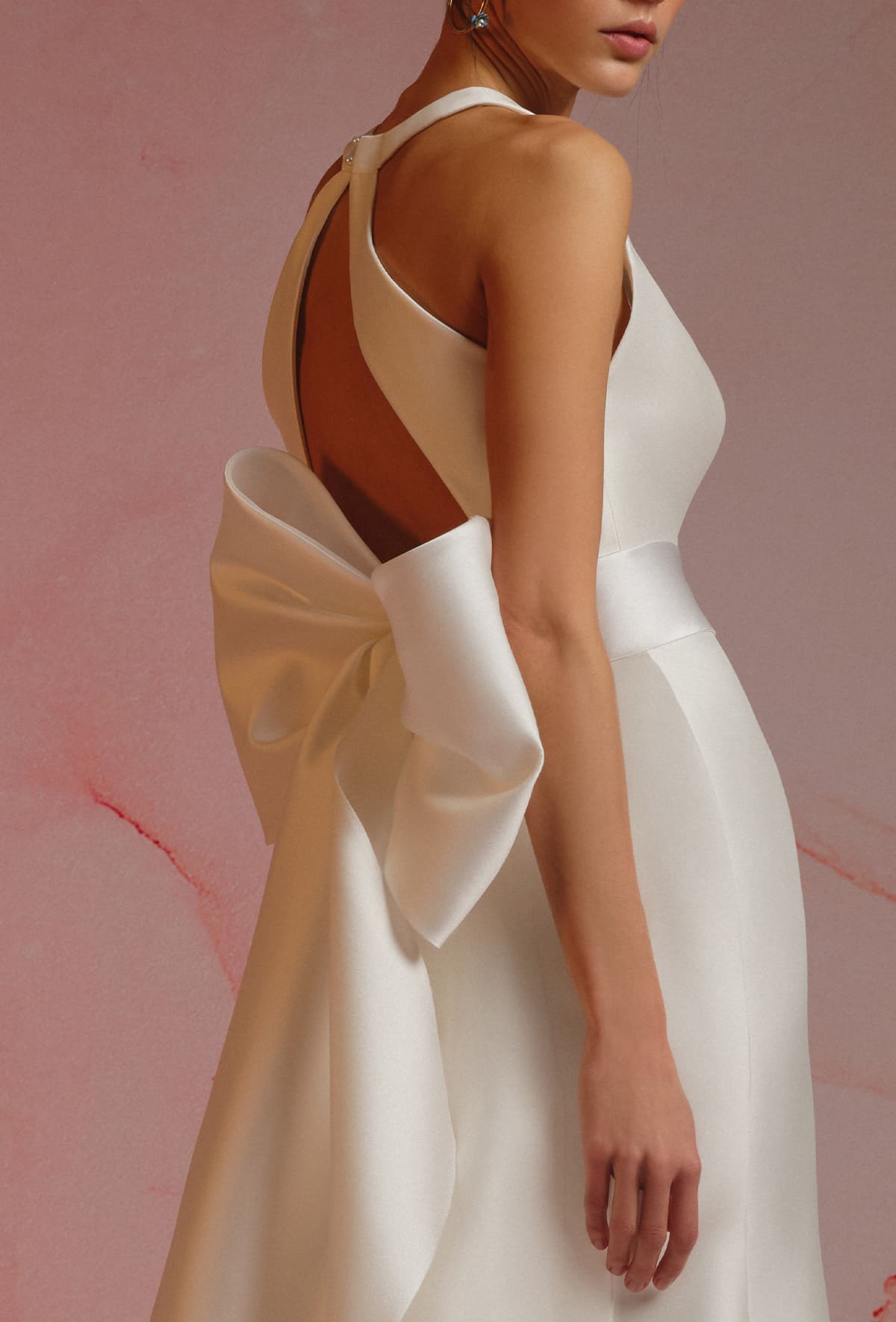 Mermaid dress in sophisticated organza - 23104-4