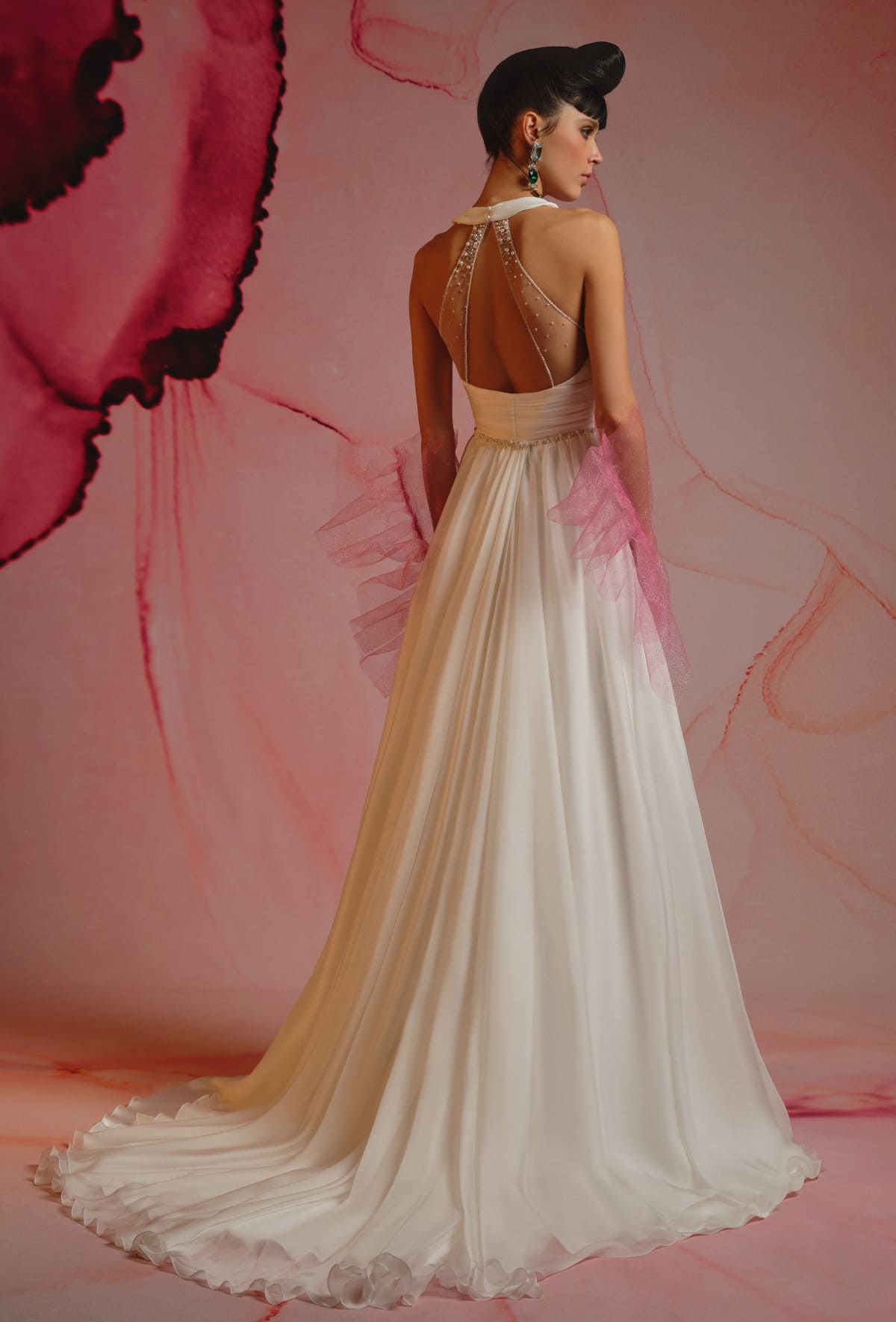 Slip dress with a wide flared skirt - 23108-2