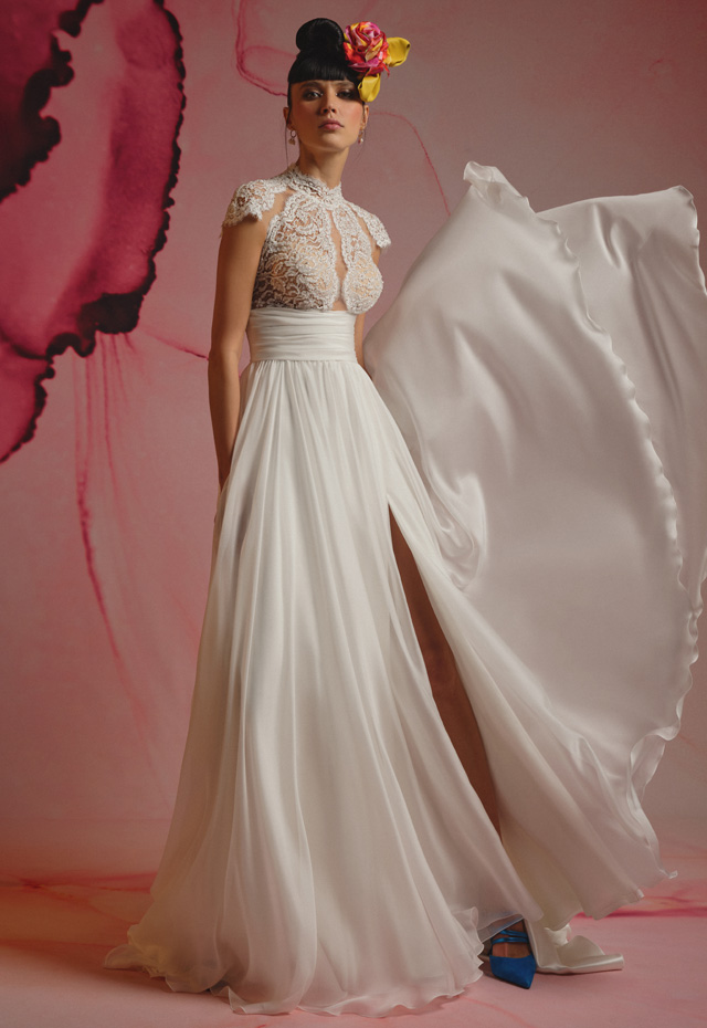 mysecret sposa abito da sposa in soffice voile 2023