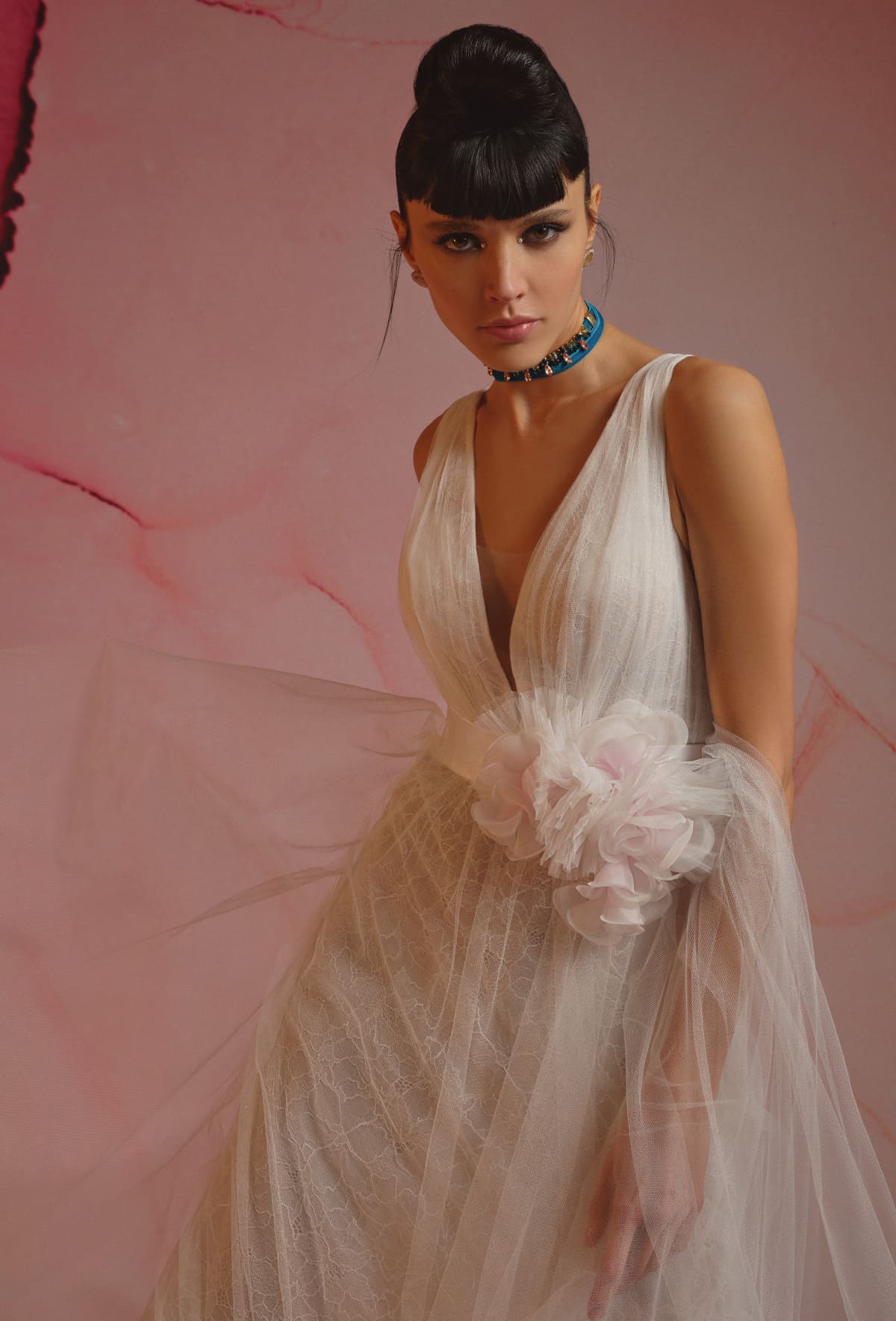 mysecret sposa abito da sposa con corpino drappeggiato 2023 - 3