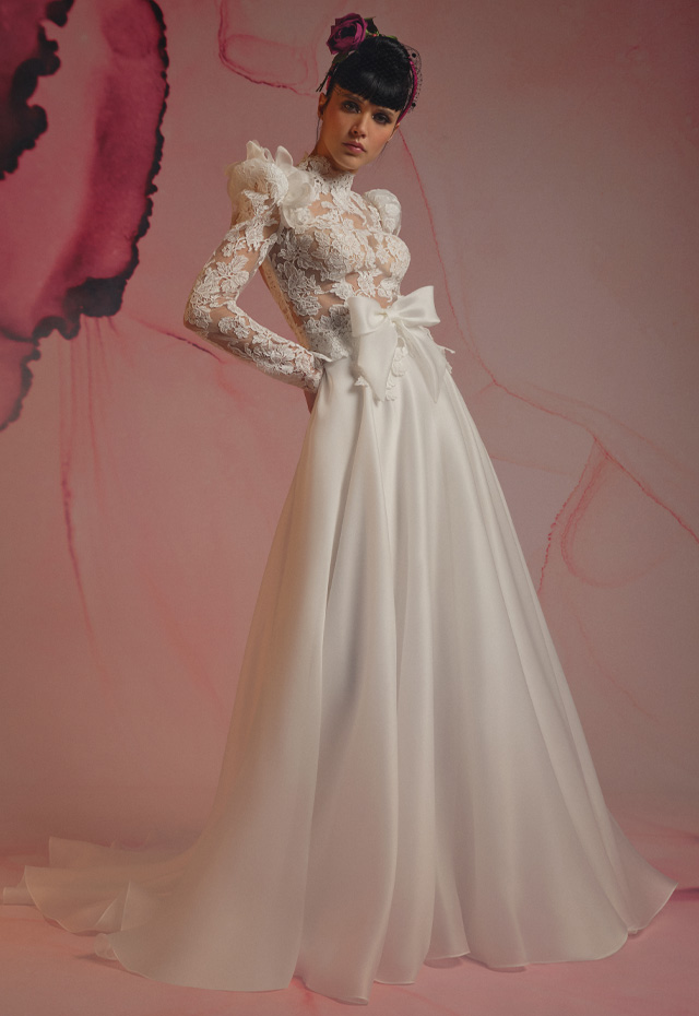 mysecret sposa Completo da sposa con gonna in organza 2023