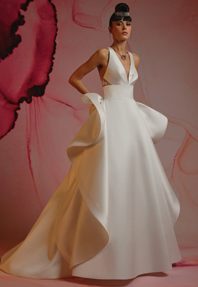 mysecret sposa abito da sposa in organza quadrupla 2023