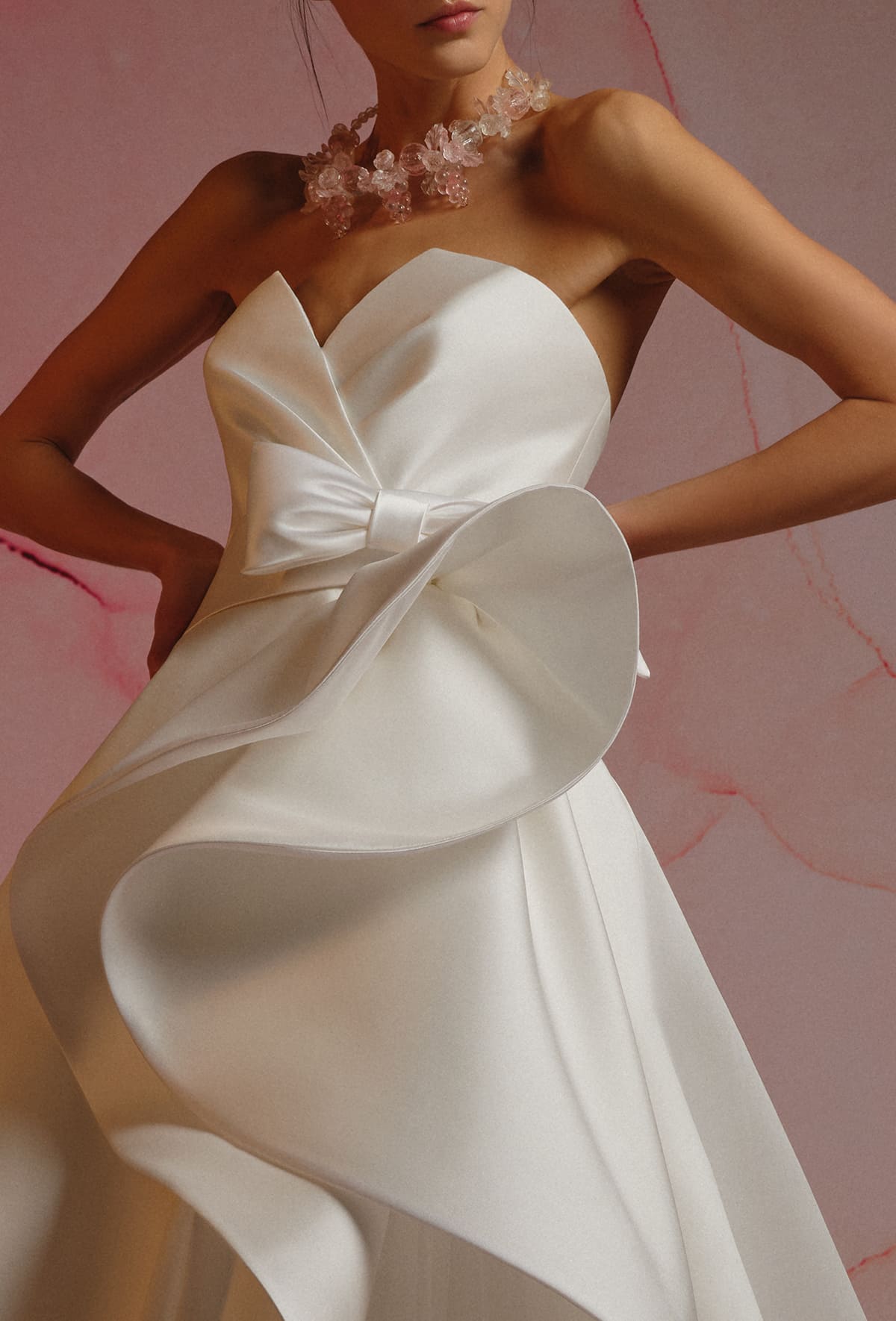 Wedding dress with a sophisticated - 23122-4