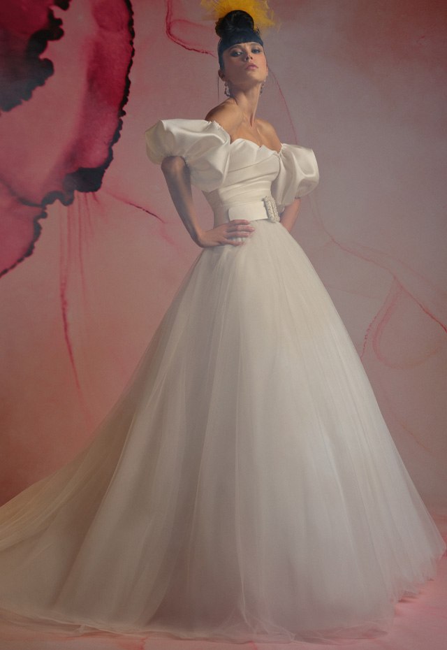 mysecret sposa abito da sposa con gonna arricciata 2023